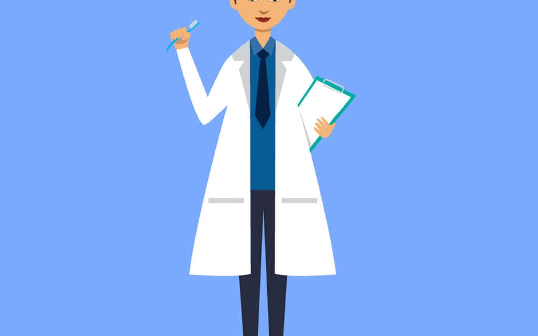 A doctor animation to represent getting medical treatment during the Coronavirus outbreak.