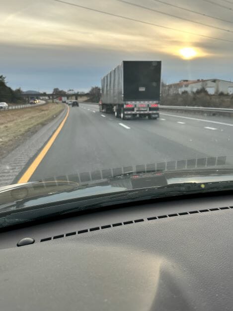 Tractor Trailer, road